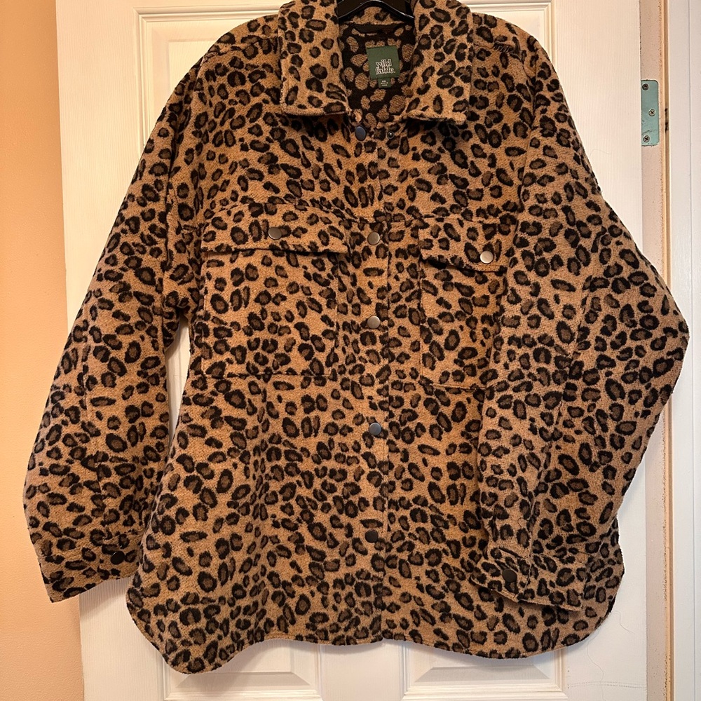 Wild Fable Leopard Print Coat